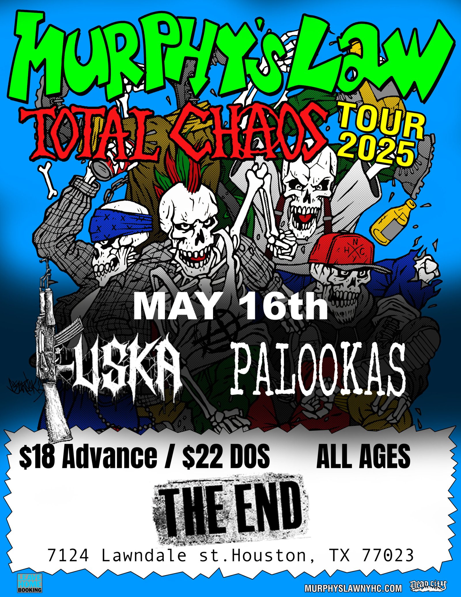 Murphy’s Law w/ Total Chaos, Fuska and Palookas